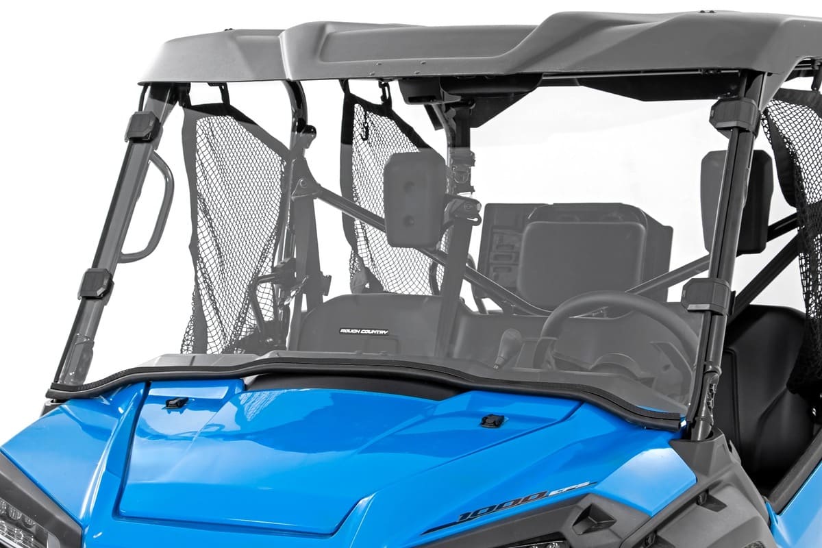 Rough Country Honda Pioneer 1000 Scratch Resistant Full Windshield - Image 5