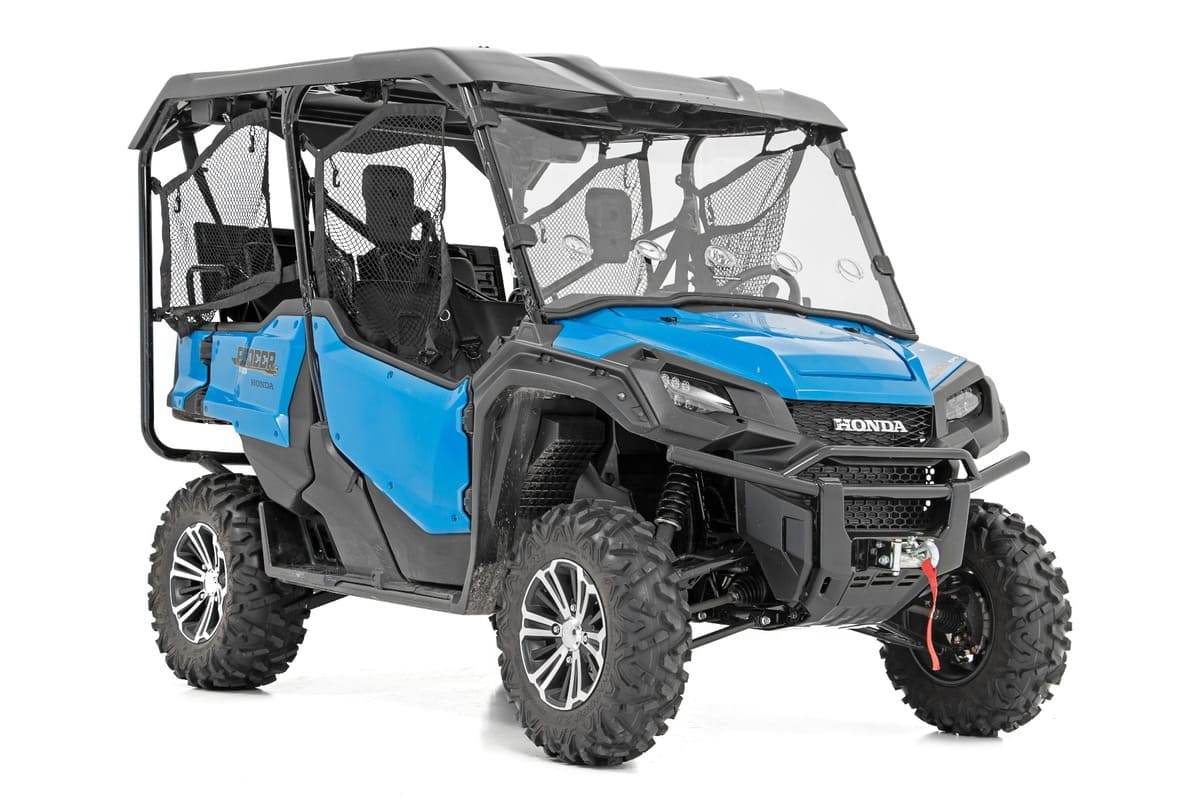 Rough Country Honda Pioneer 1000 Scratch Resistant Vented Full Windshield - Image 3