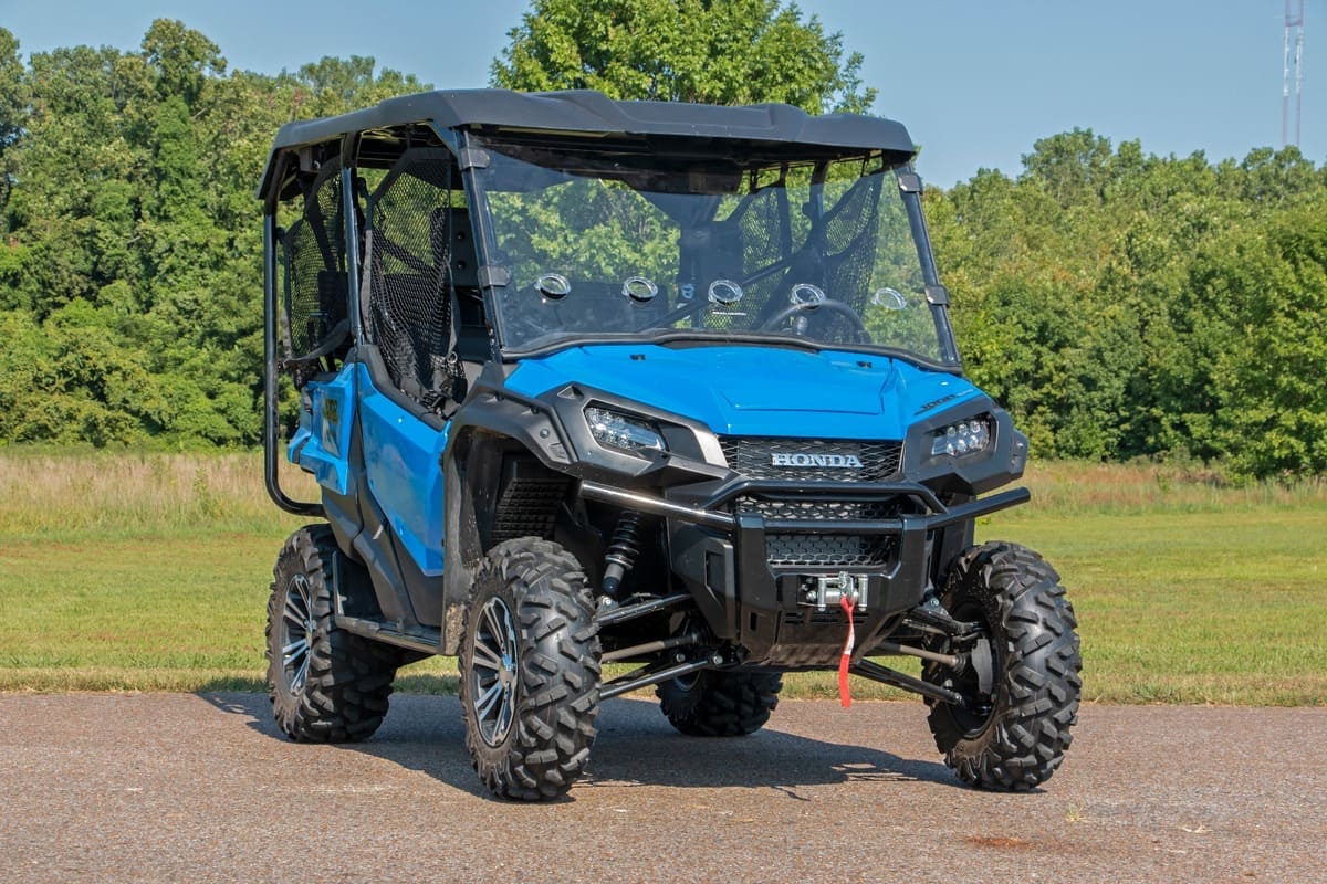 Rough Country Honda Pioneer 1000 Scratch Resistant Vented Full Windshield - Image 8