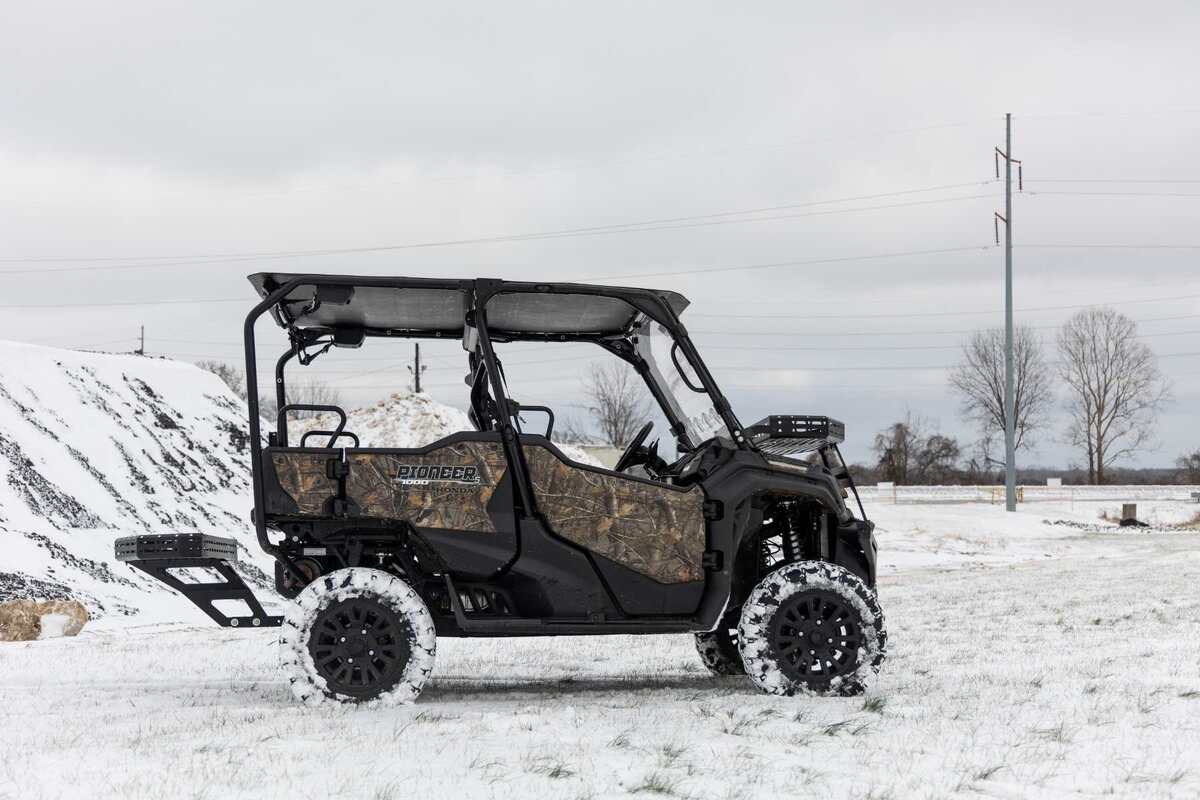 Rough Country Honda Pioneer Front Cargo Rack with Black Series 6" Slimline LED Light Bar - Image 12