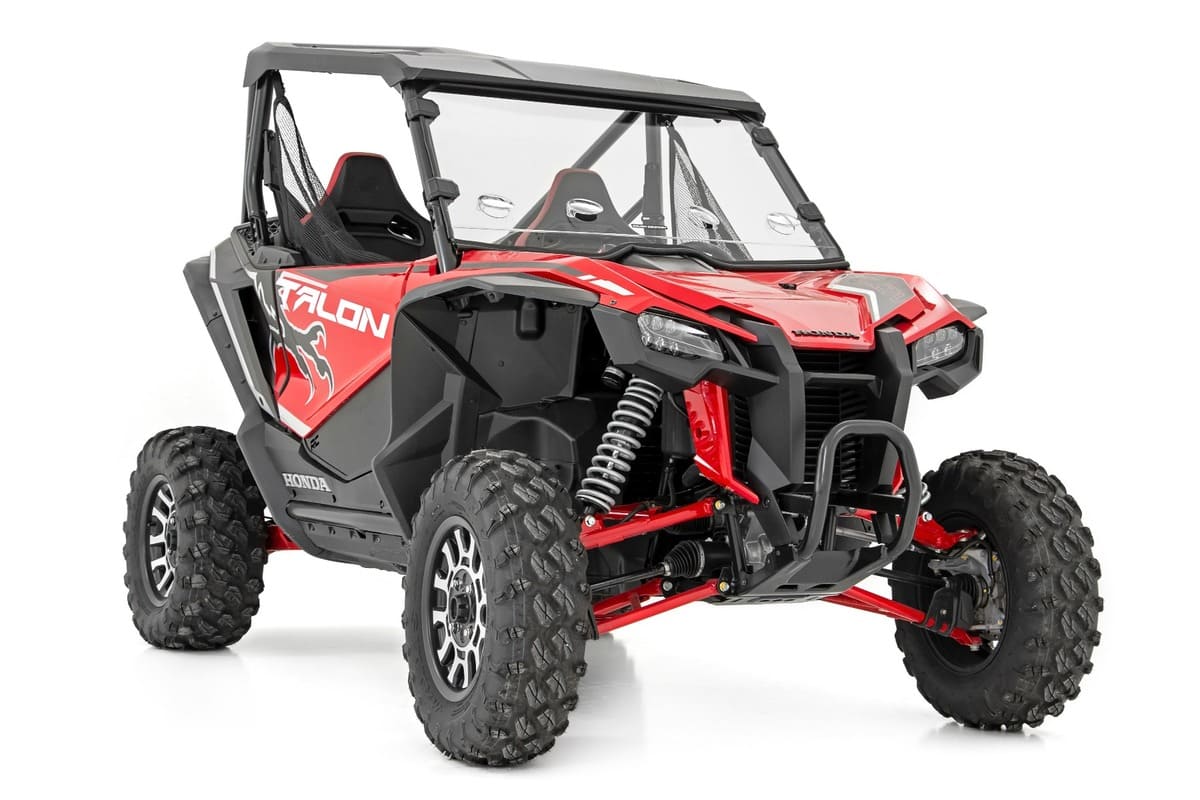 Rough Country Honda Talon 1000 Scratch Resistant Vented Full Windshield - Image 3
