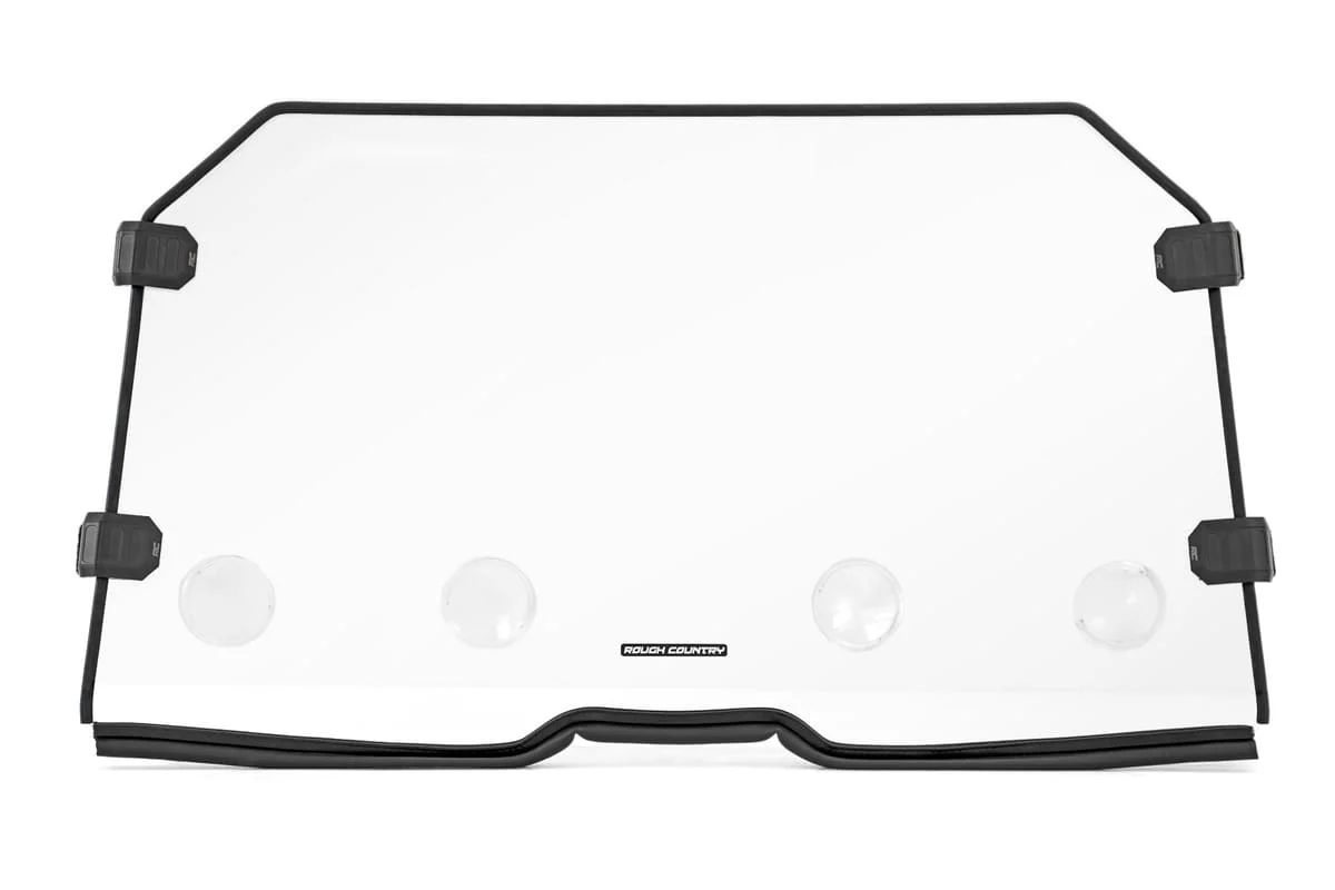 Rough Country Honda Talon 1000 Scratch Resistant Vented Full Windshield - Image 4