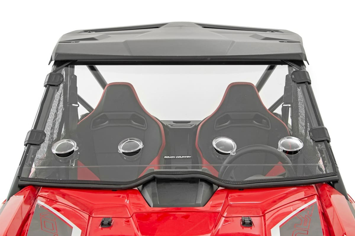 Rough Country Honda Talon 1000 Scratch Resistant Vented Full Windshield - Image 7