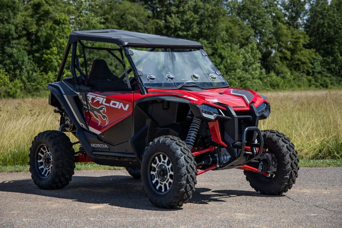 Rough Country Honda Talon 1000 Scratch Resistant Vented Full Windshield - Image 9