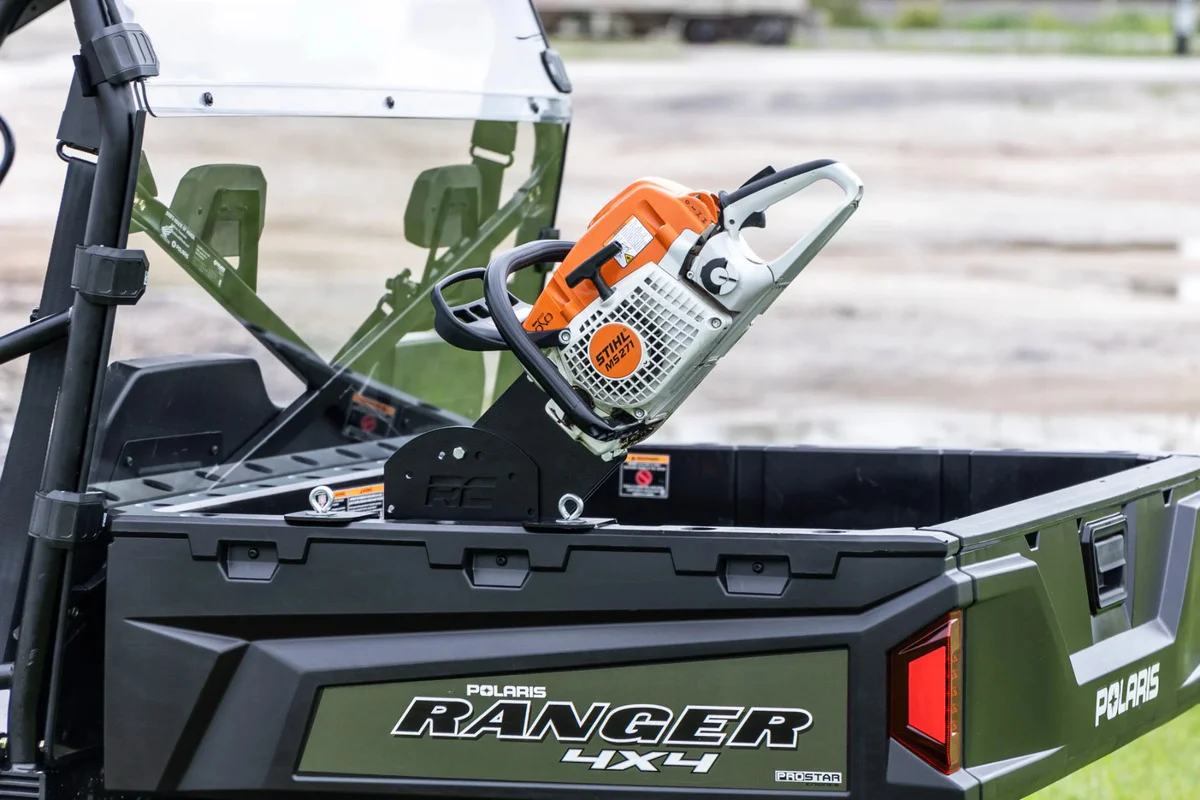 Rough Country Polaris/Can-Am Bed Side Mount Chainsaw Carrier - Image 6