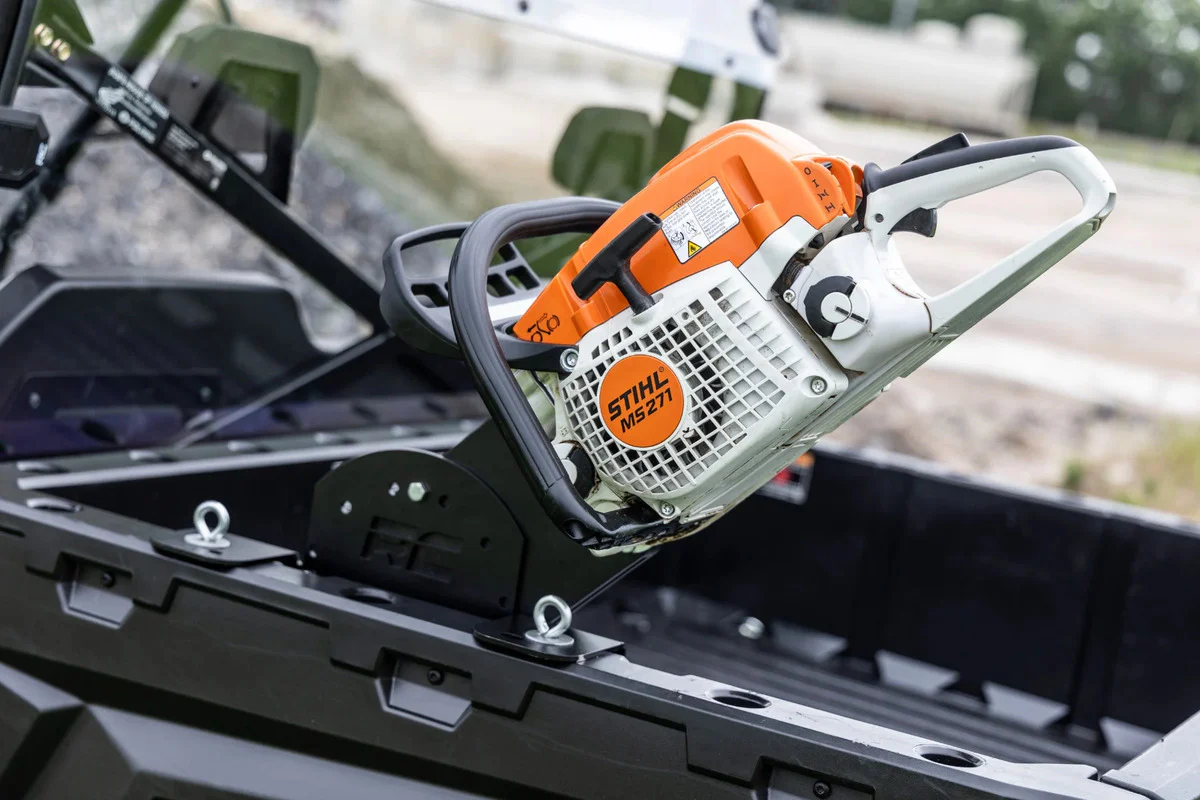 Rough Country Polaris/Can-Am Bed Side Mount Chainsaw Carrier - Image 8