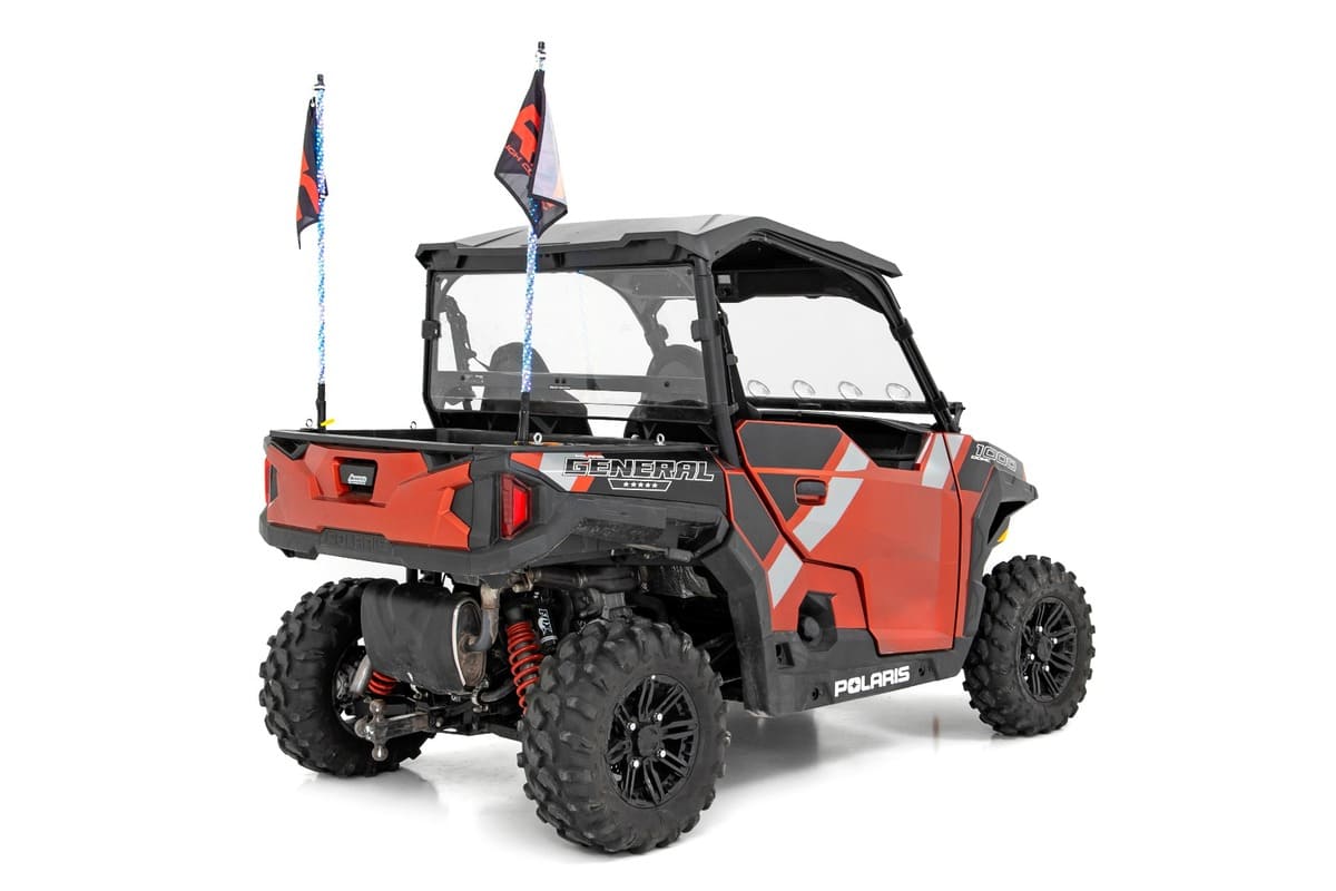 Rough Country Polaris General Scratch Resistant Vented Full Windshield - Image 6
