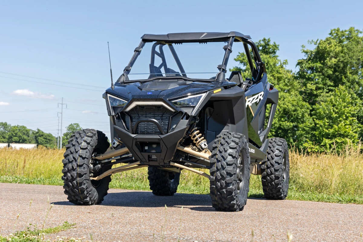 Rough Country Polaris RZR Pro/ Turbo R Scratch Resistant Full Windshield - Image 10