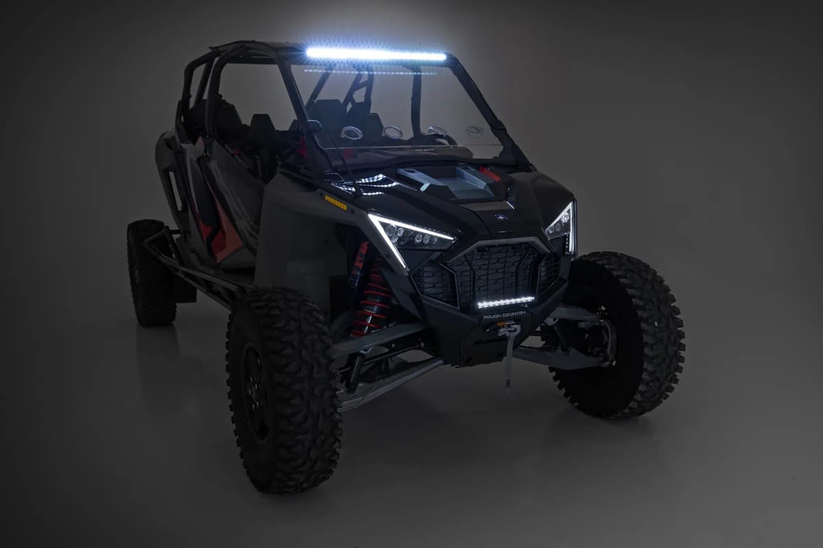 Rough Country Polaris RZR Turbo R 30" Front Facing LED Light Kit - Image 4