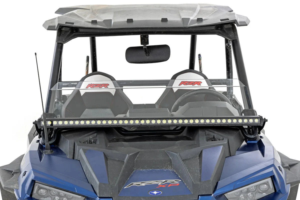 Rough Country Polaris RZR XP 1000 40" Black Single Row Front Mount LED Light Kit
