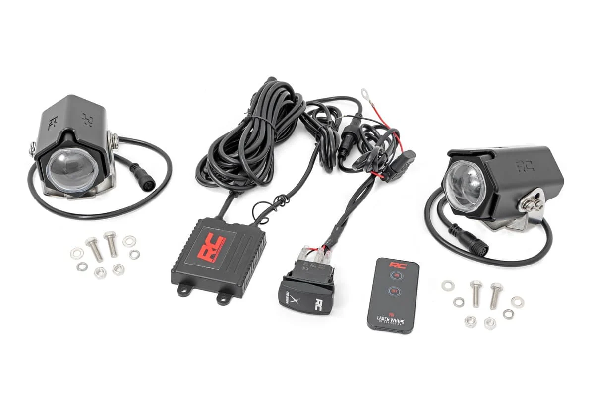 Rough Country RGBW Laser Whip Light Kit - Pair - Image 2