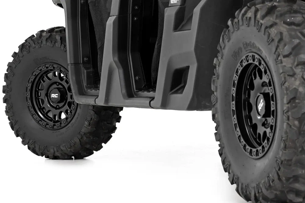 Rough Country Semi Gloss Black 14x7/4x156 One Piece 82 Series Wheel - Image 9