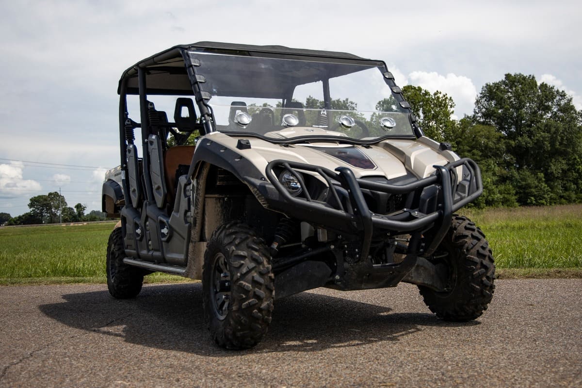 Rough Country Yamaha Viking EPS Scratch Resistant Vented Full Windshield - Image 11