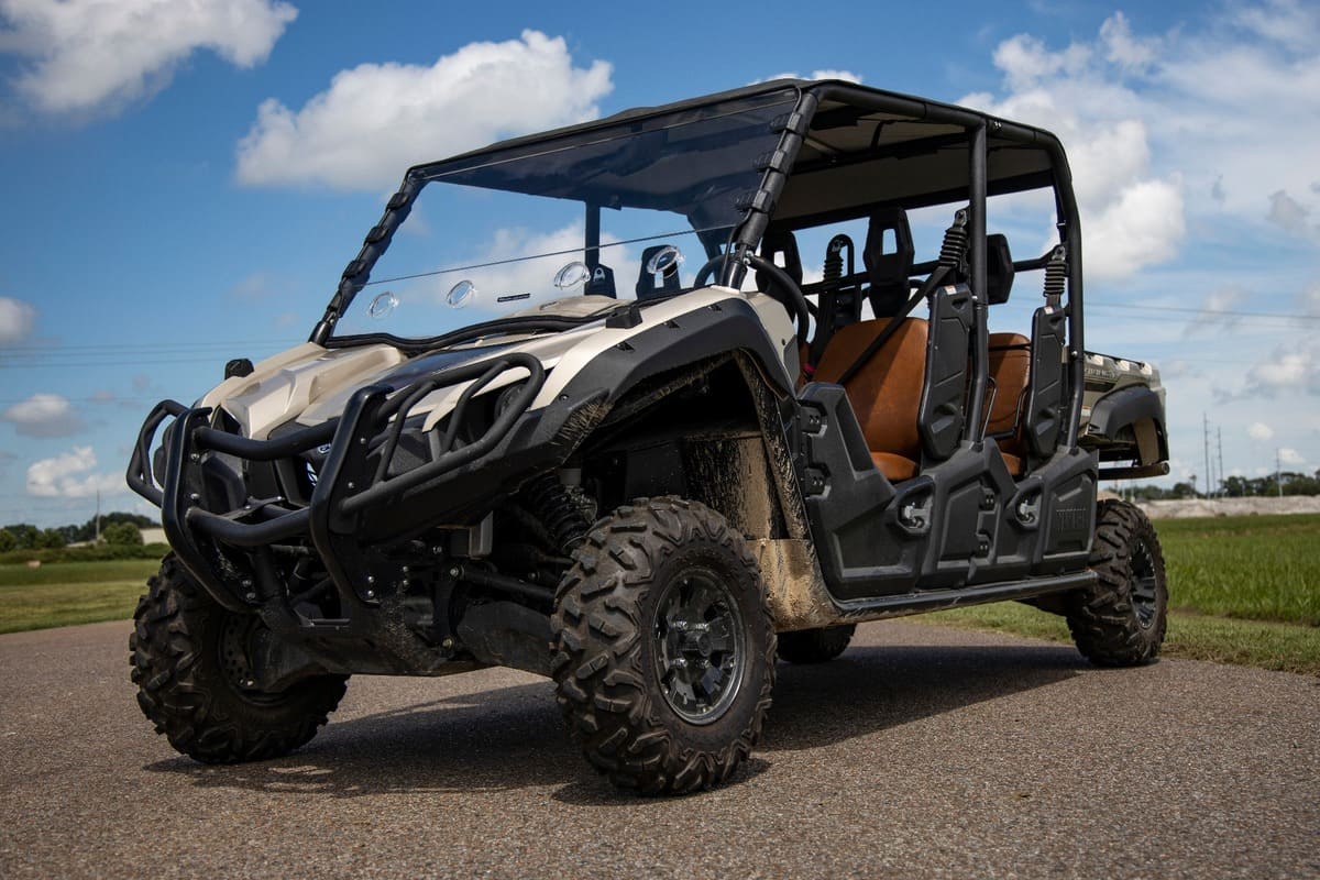Rough Country Yamaha Viking EPS Scratch Resistant Vented Full Windshield - Image 12
