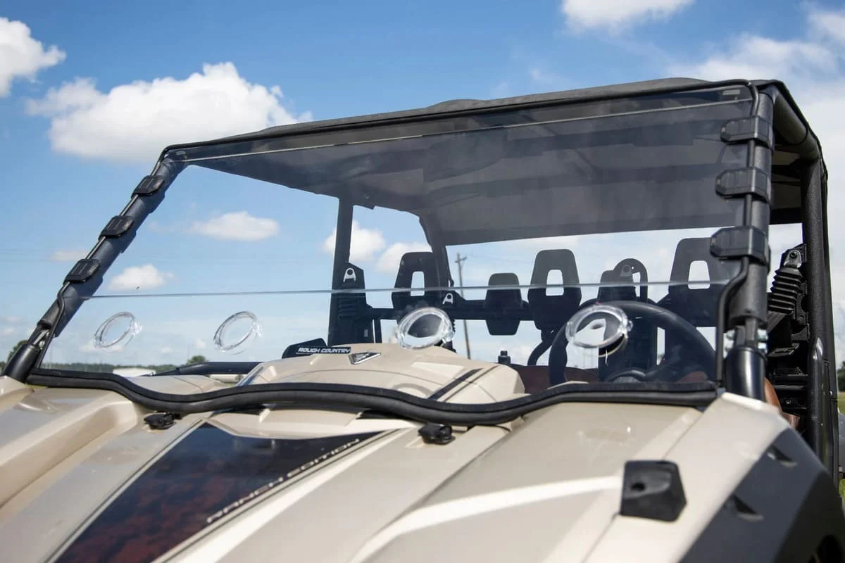 Rough Country Yamaha Viking EPS Scratch Resistant Vented Full Windshield - Image 2