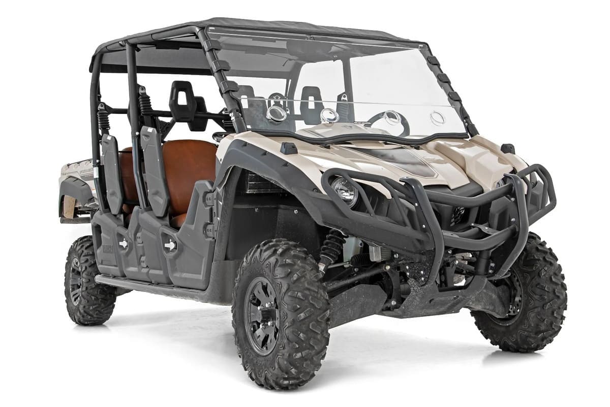 Rough Country Yamaha Viking EPS Scratch Resistant Vented Full Windshield - Image 4