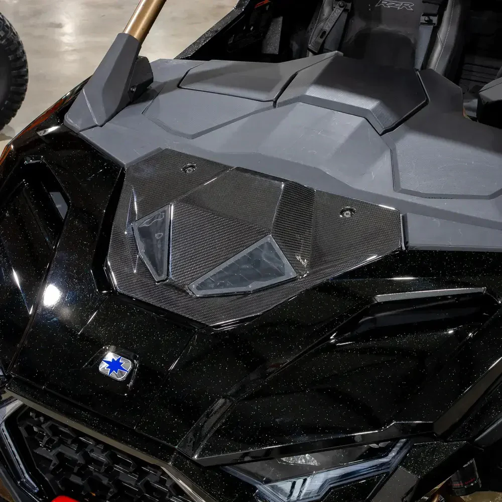 RPM '25-'26 Polaris RZR Pro R Ram Air Carbon Fiber Hood - Image 2