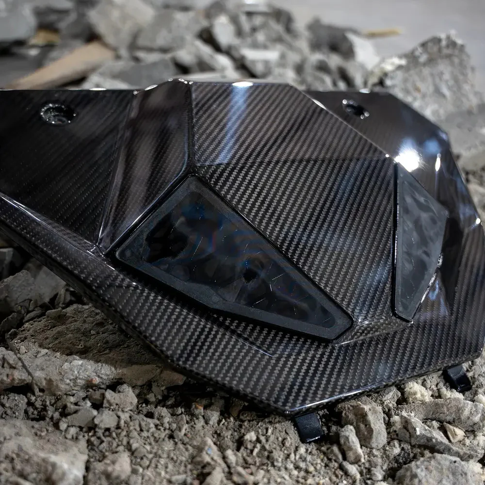 RPM '25-'26 Polaris RZR Pro R Ram Air Carbon Fiber Hood - Image 4