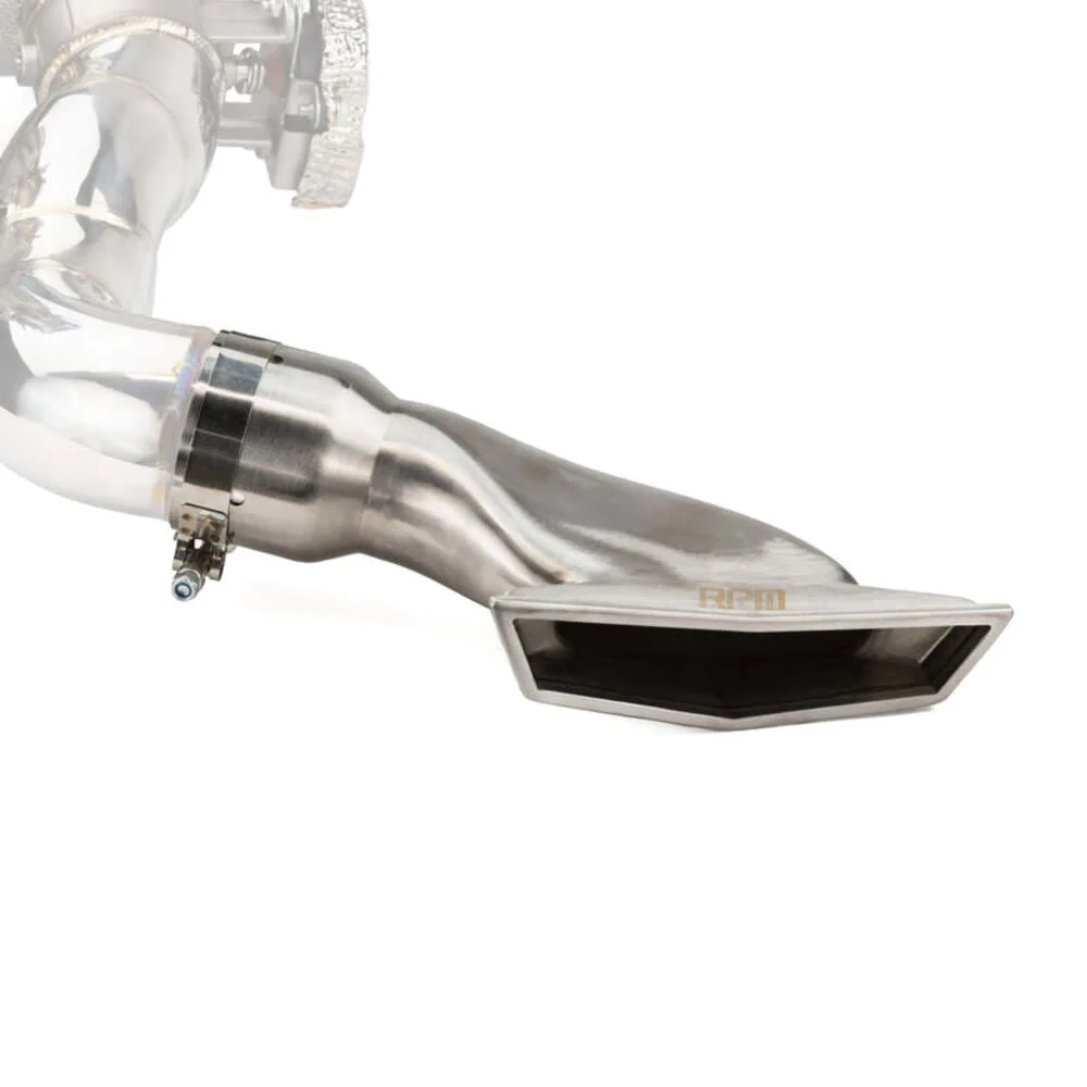 RPM Can-Am Maverick R Stainless Brushed Blued & Black E-Valve TIP - Image 8