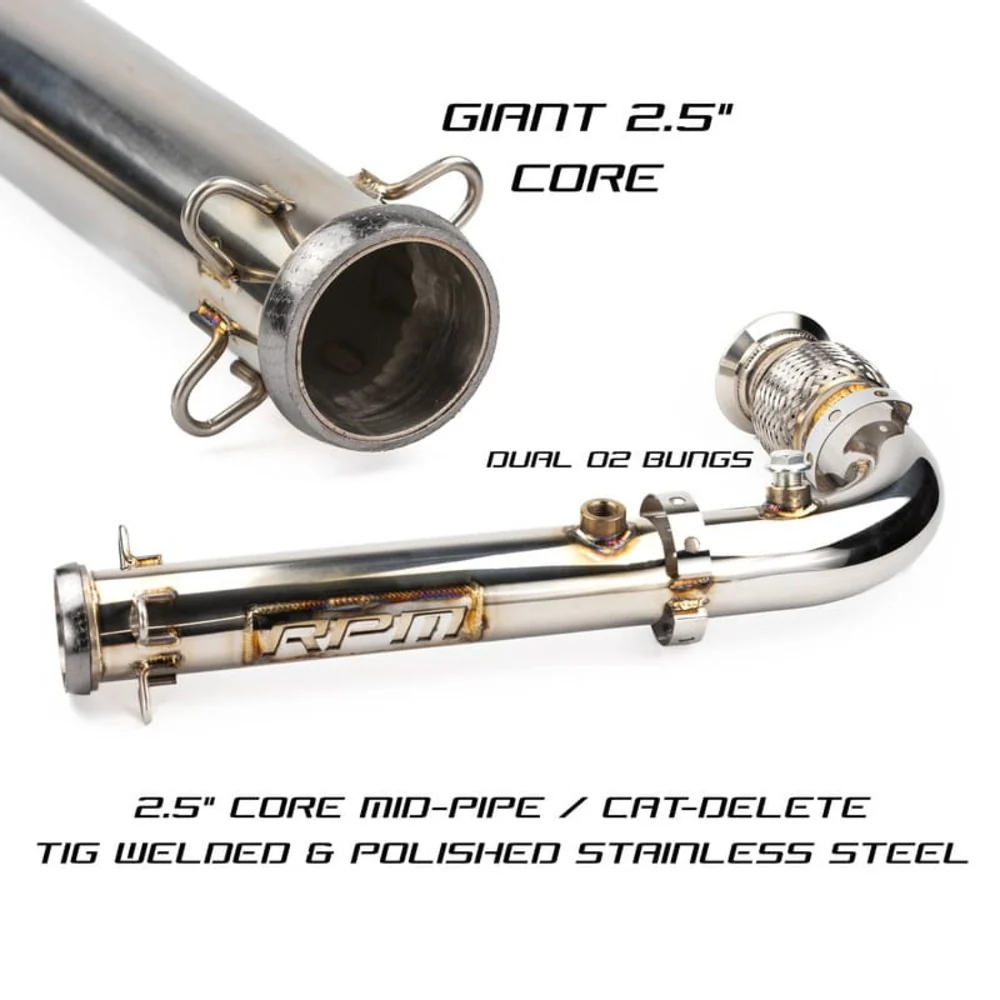 RPM Can-Am Maverick X3 Turbo R / RR Big Mouth Cat Delete Bypass Mid Race Pipe - Image 13