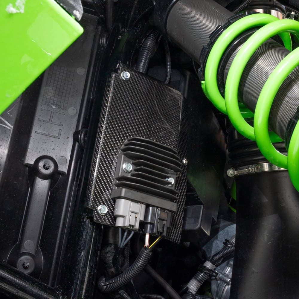RPM Kawasaki Teryx H2 Carbon Fiber Regulator Rectifier Cover - Image 3