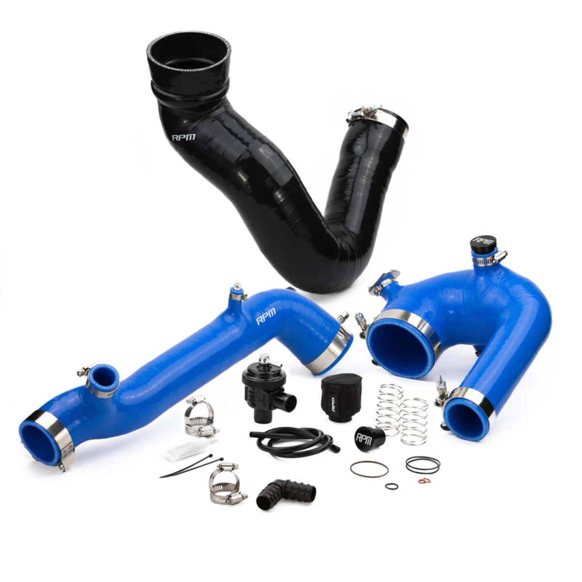 RPM Polaris RZR Silicone Intake J-Tube, Charge Tube w/ BOV, & Intake Tube Kit - Image 3