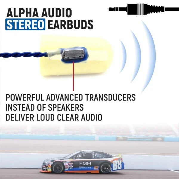 Rugged Radios AlphaBud Foam Earbud Speakers - Stereo - Image 3