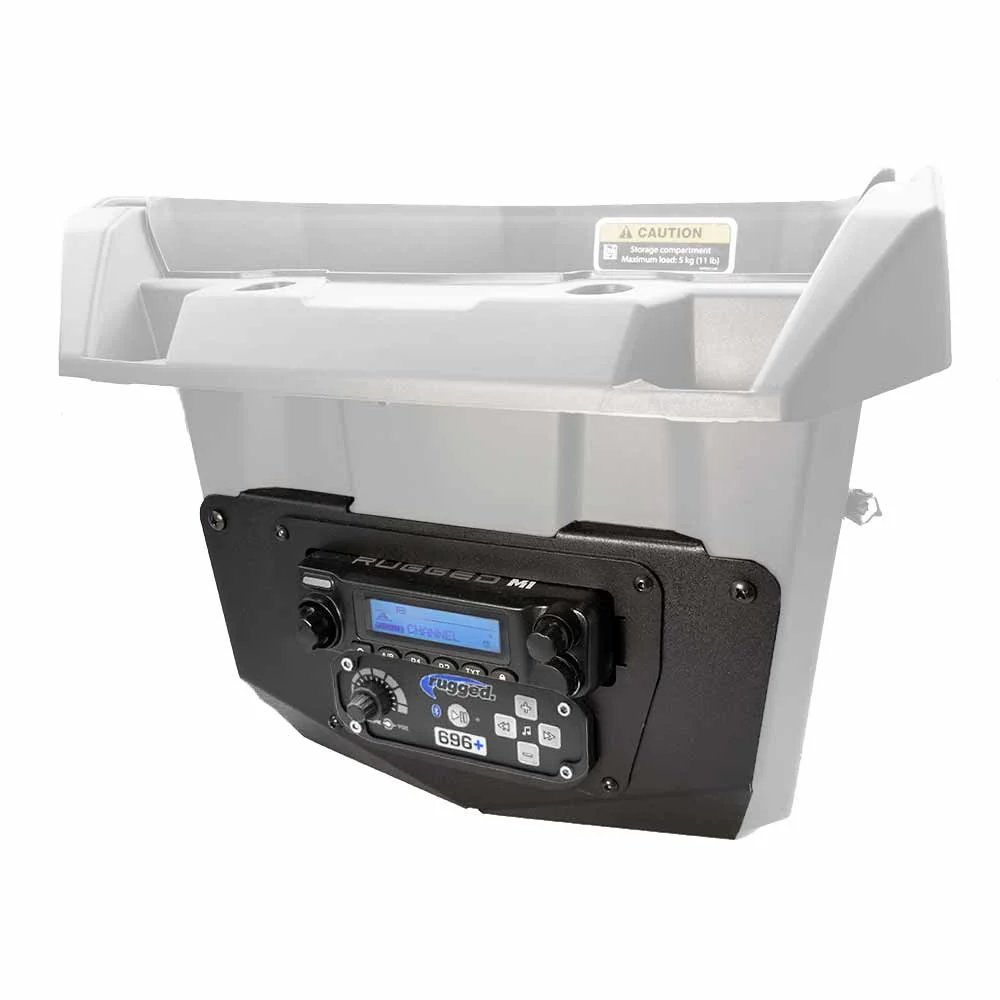Rugged Radios Can-Am Commander and Maverick Complete Communication Kit with Intercom and 2-Way Radio - Glove Box Mount - Image 2