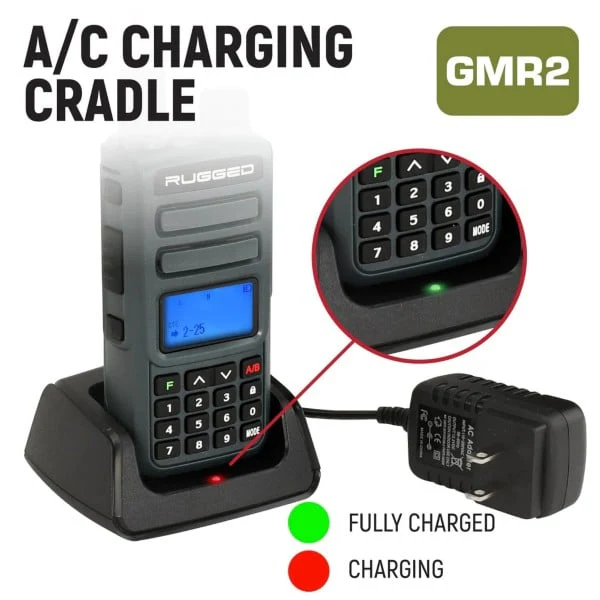 Rugged Radios GMR2 GMRS and FRS Band Radio with Hand Mic - Image 7