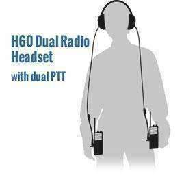 Rugged Radios H60 Dual Radio Behind the Head (BTH) Headset - Black - Image 2