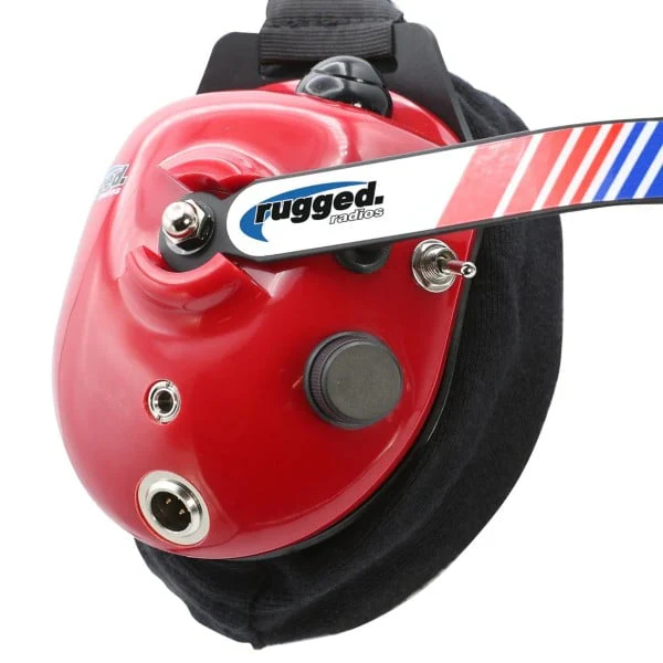Rugged Radios H80 Track Talk Linkable Intercom Headset with NITRO BEE XTREME UHF Race Receiver and carry bag - Image 3