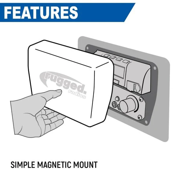 Rugged Radios Magnetic Radio & Intercom Cover for Rugged Radios Multi Mount Insert - Image 4