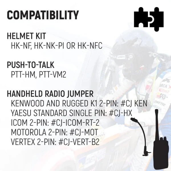 Rugged Radios NASCAR 3-Conductor 3C Circle Track Road Race Car Harness - Image 4