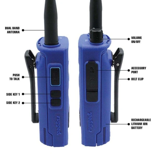 Rugged Radios Radio Kit - R1 Business Band Digital Analog Handheld - Image 9