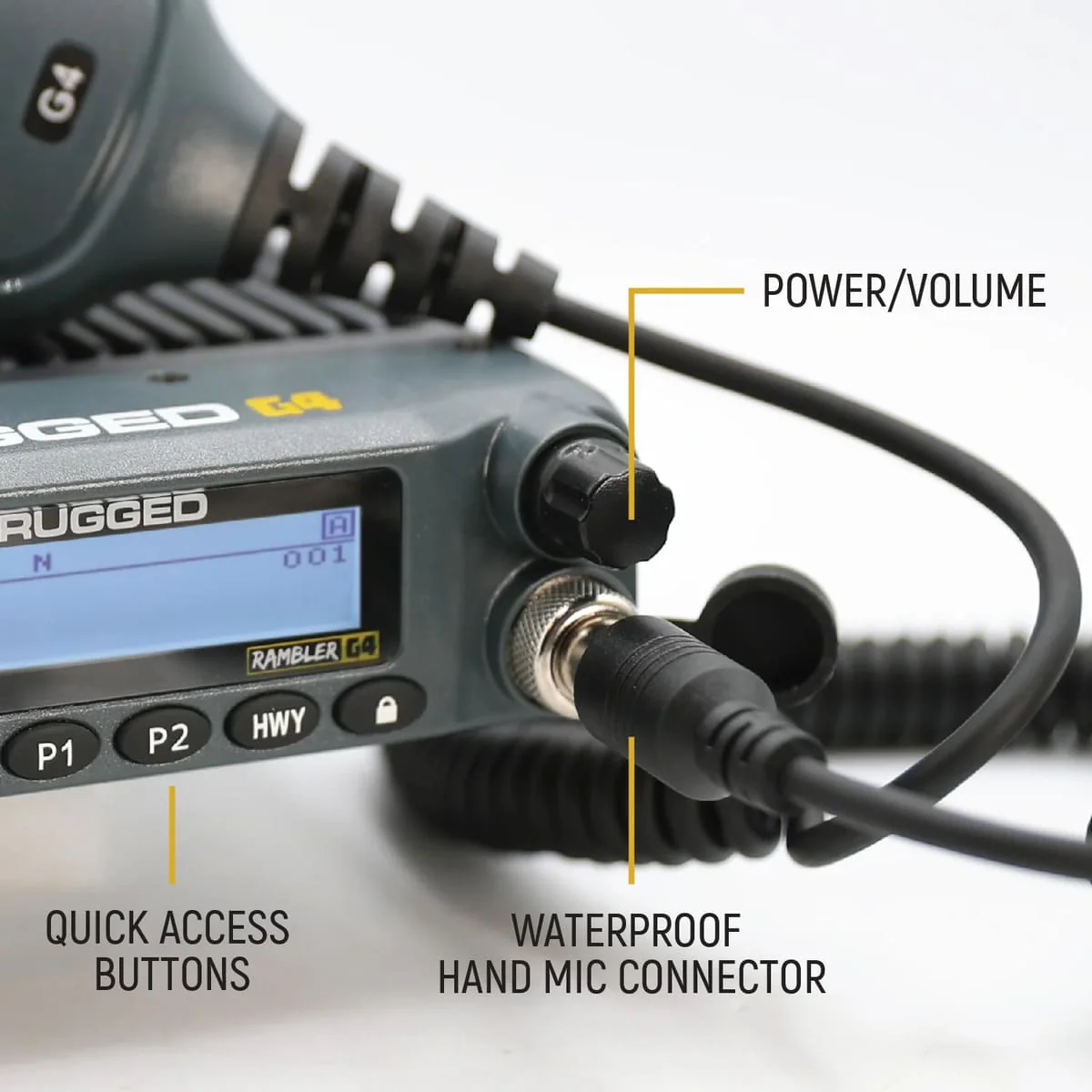 Rugged Radios Rambler G4 High Power Mobile Radio & Fiberglass Antenna Base Camp Kit - Image 2