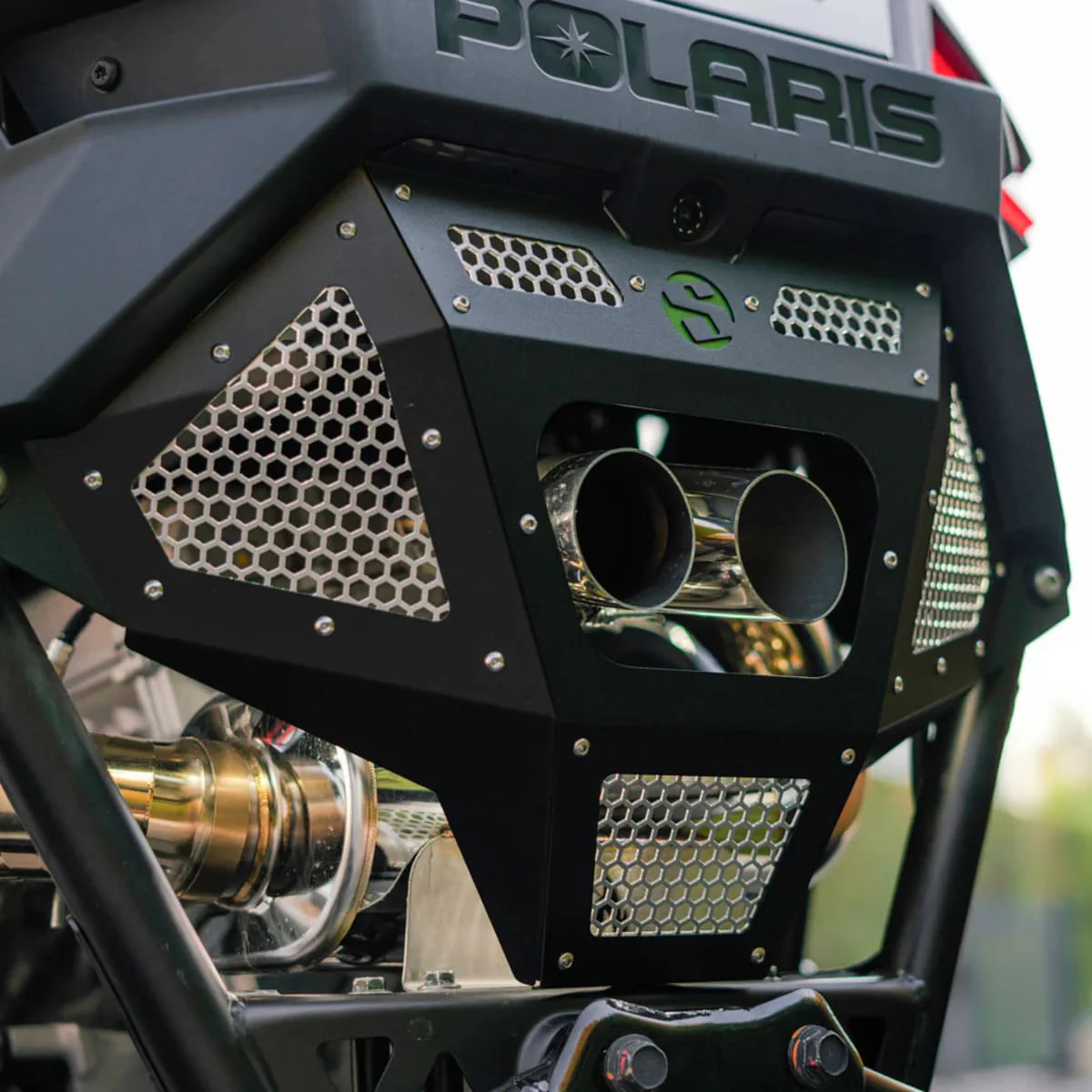 SDR Polaris RZR Pro R Rear Exhaust Grille Cover - Image 4