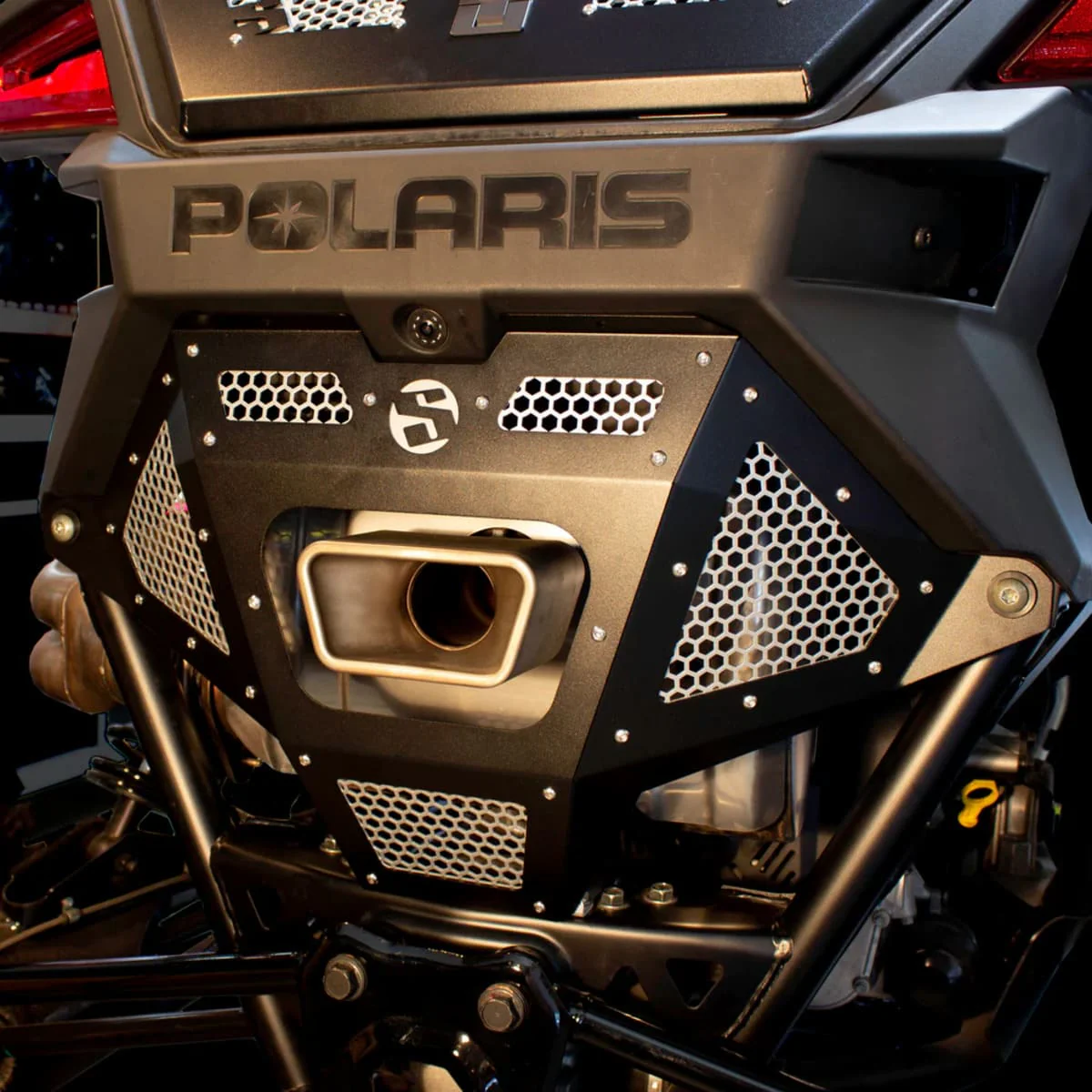 SDR Polaris RZR Pro R Rear Exhaust Grille Cover - Image 5