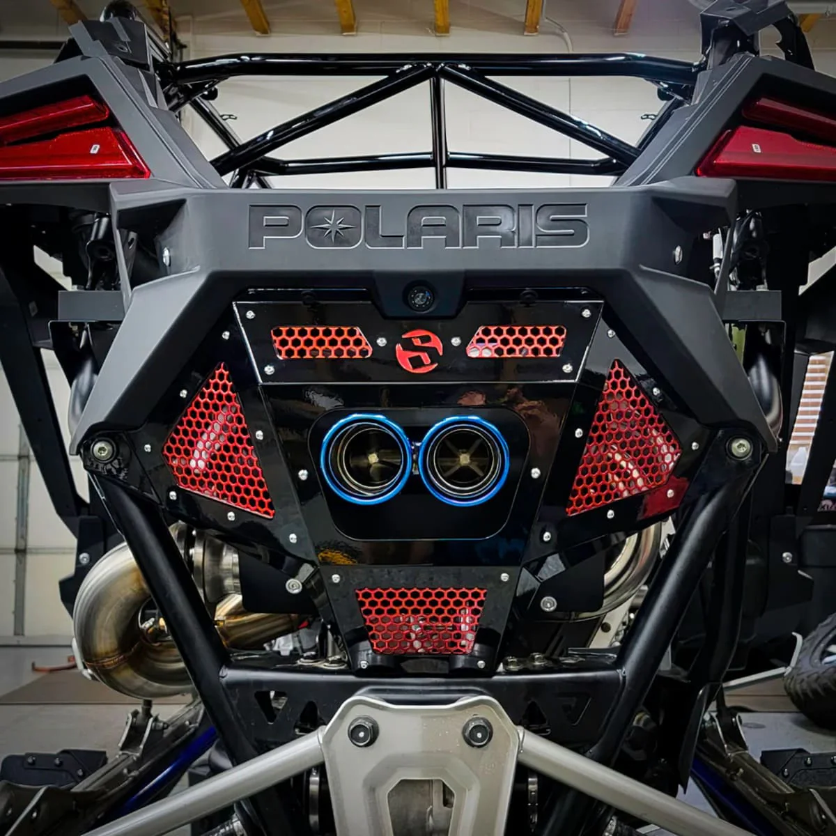 SDR Polaris RZR Pro R Rear Exhaust Grille Cover - Image 8