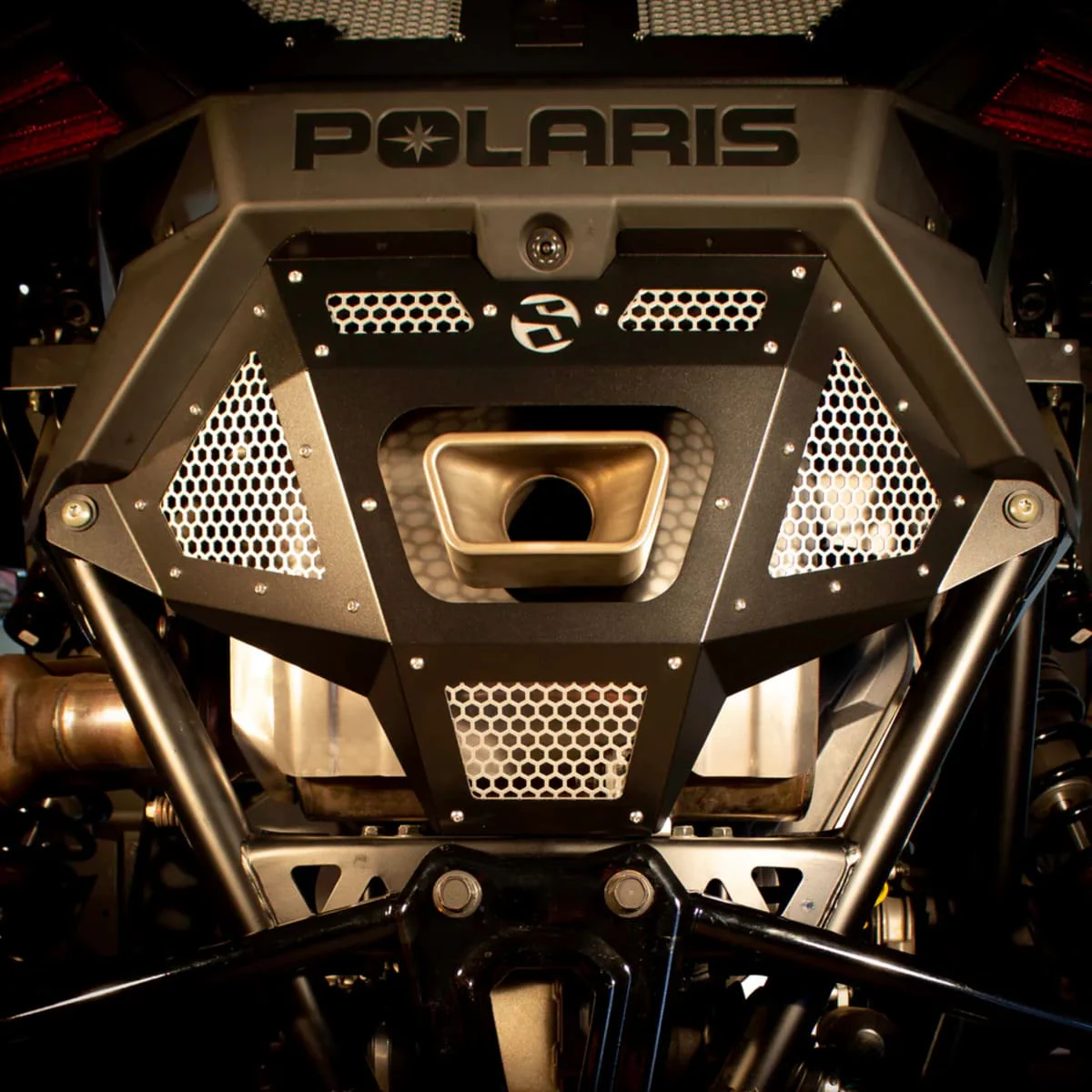 SDR Polaris RZR Pro R Rear Exhaust Grille Cover - Image 9