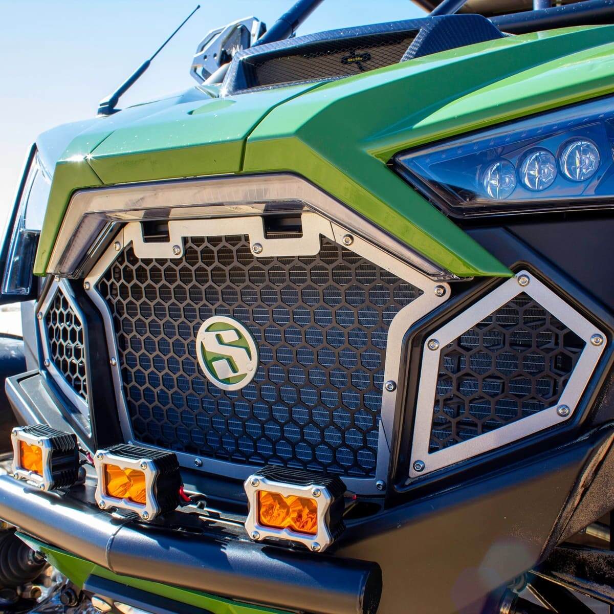 SDR Polaris RZR Turbo R Front Grille Kit - Image 2