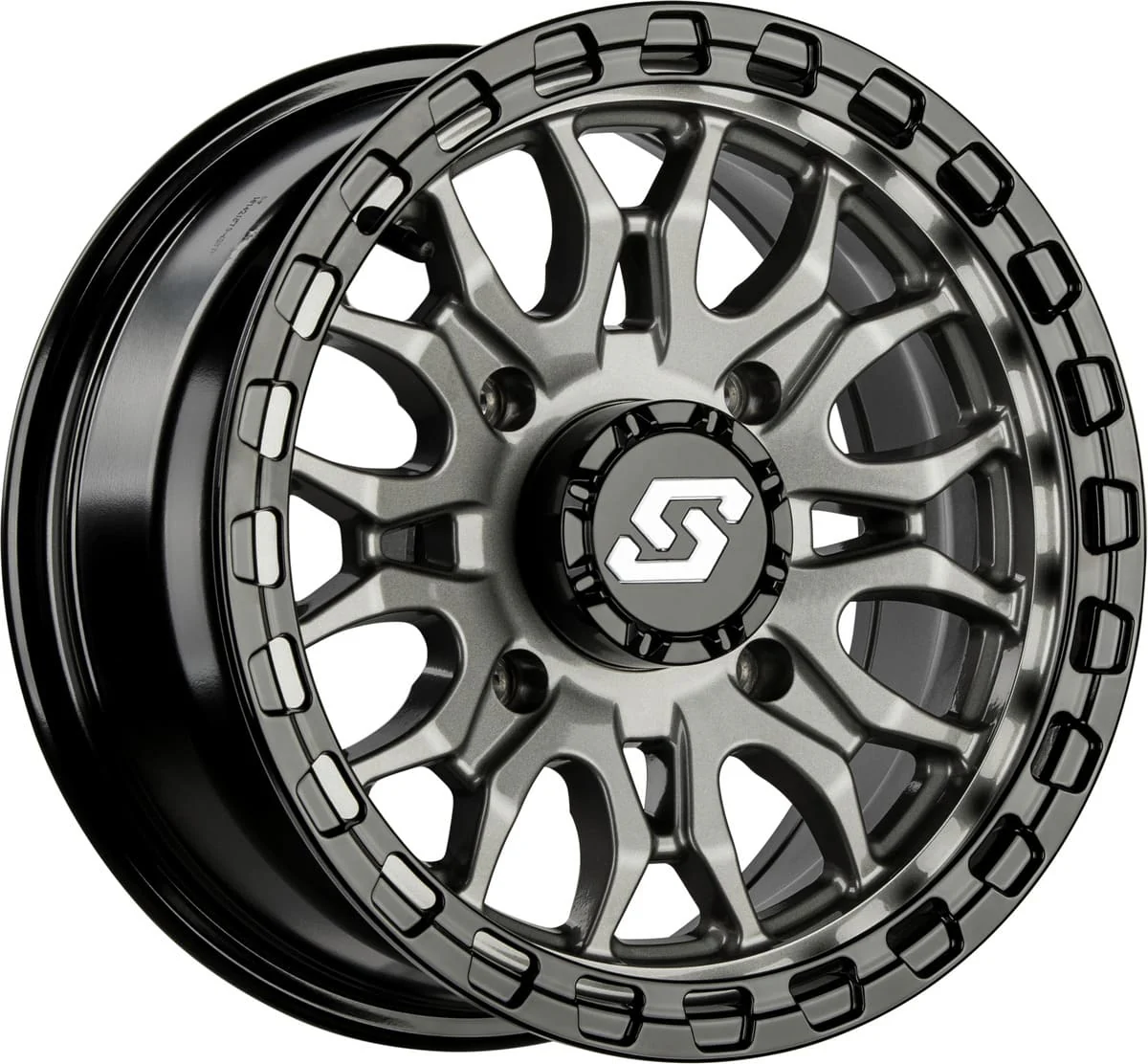 Sedona Ignition Non-Beadlock Wheel - Gunmetal/Black - Image 2
