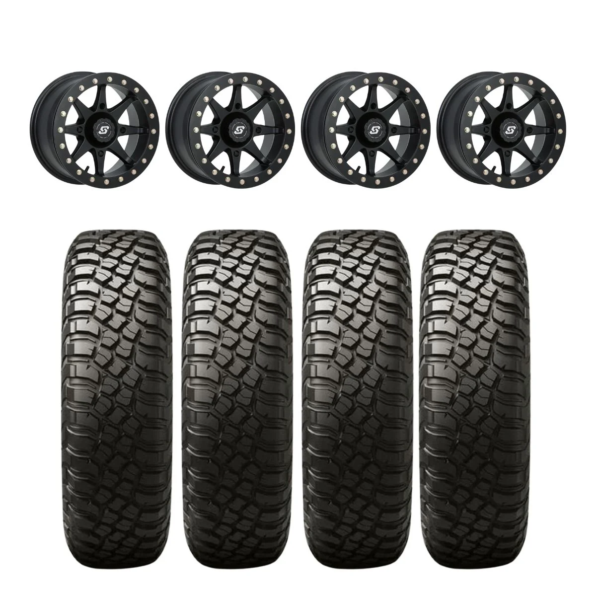 Sedona Storm Beadlock & BFGoodrich T/A KM3 Mud-Terrain UTV Wheel & Tire Kit