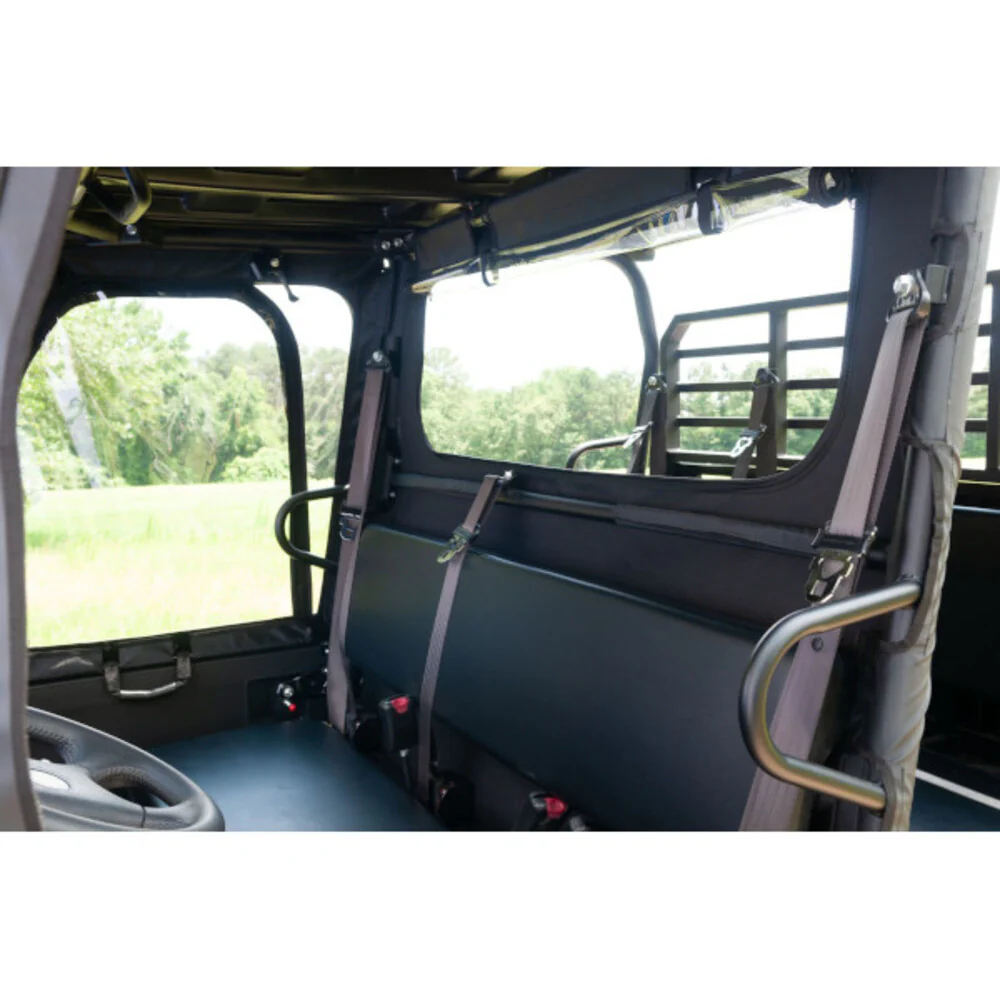 Seizmik '15-'26 Kawasaki Mule Pro FX/FXT Soft Rear Windshield & Dust Panel - Image 2
