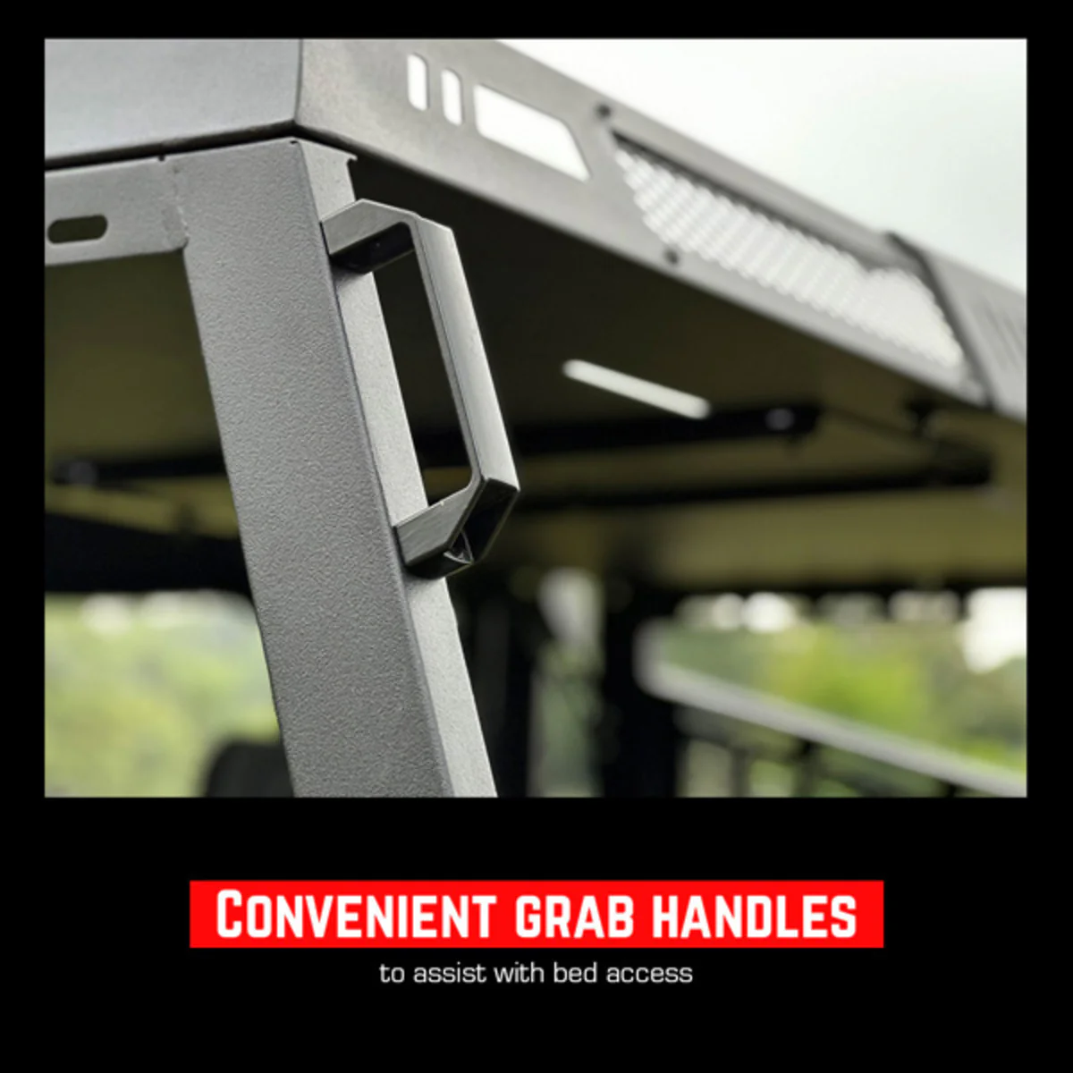 Seizmik '15-'26 Polaris Ranger Crew XP 1000 Half Height Bed Rack - Image 10