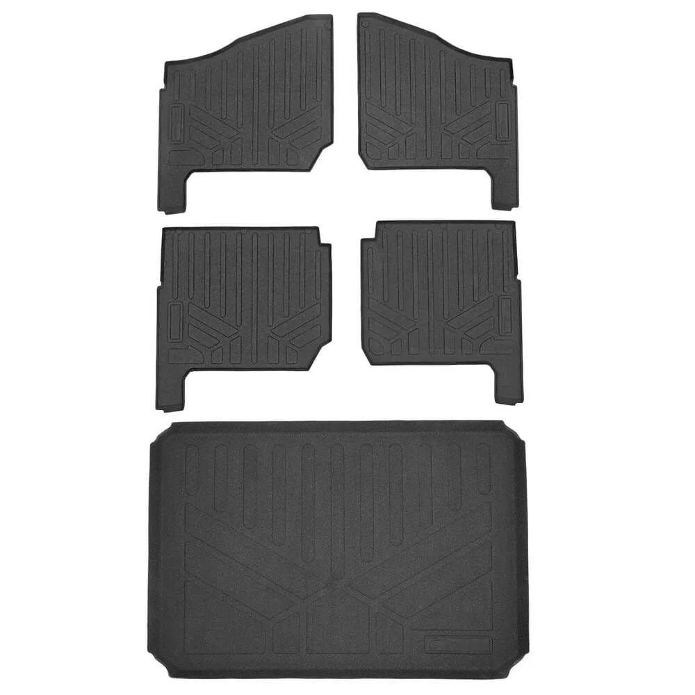 SmartLiner '18-'24 Polaris Ranger 1000 6 Seater Custom Fit Rugged Rubber Floor Liners