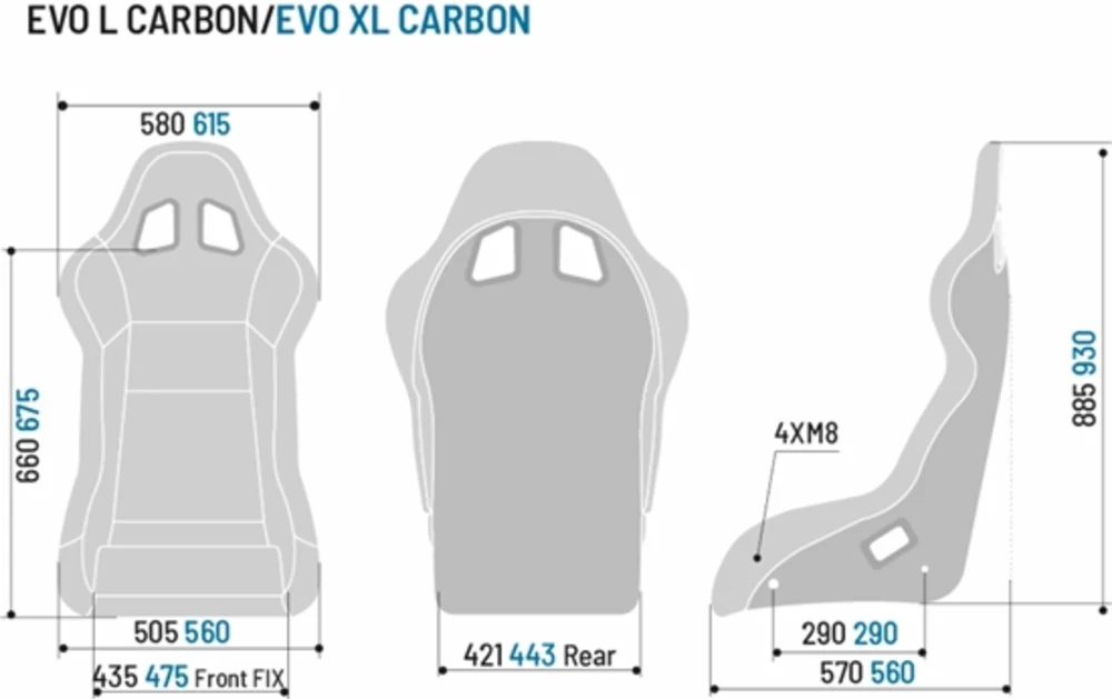 Sparco EVO L Performance Carbon Fiber Seats - Image 5