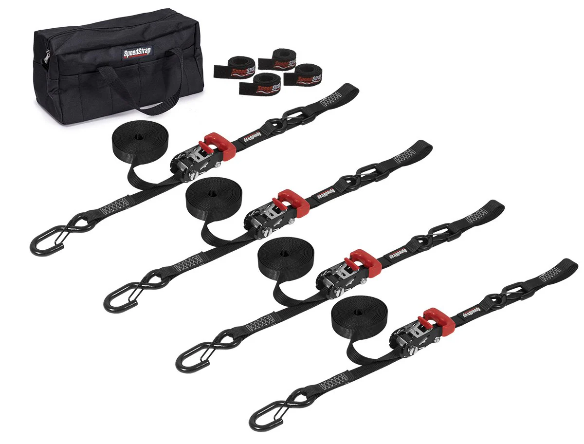 Speed Strap 1” Heavy Duty Motorcycle/ATV Tie-Down Kit