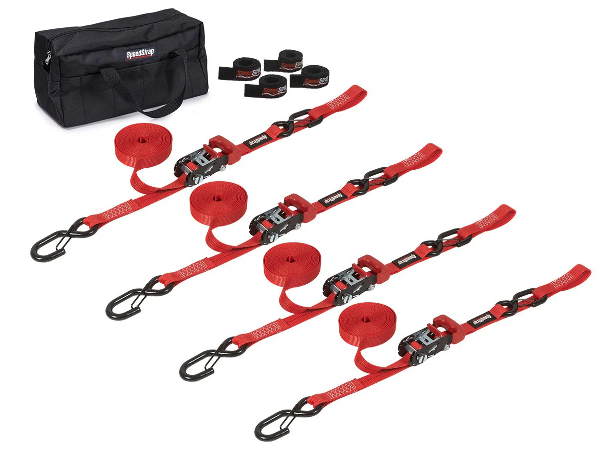 Speed Strap 1” Heavy Duty Motorcycle/ATV Tie-Down Kit - Image 3