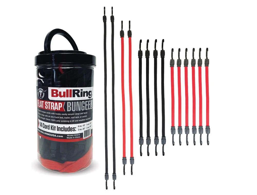 Speedstrap Flat Strap Bungee Cords - 14pc Kit - Image 3