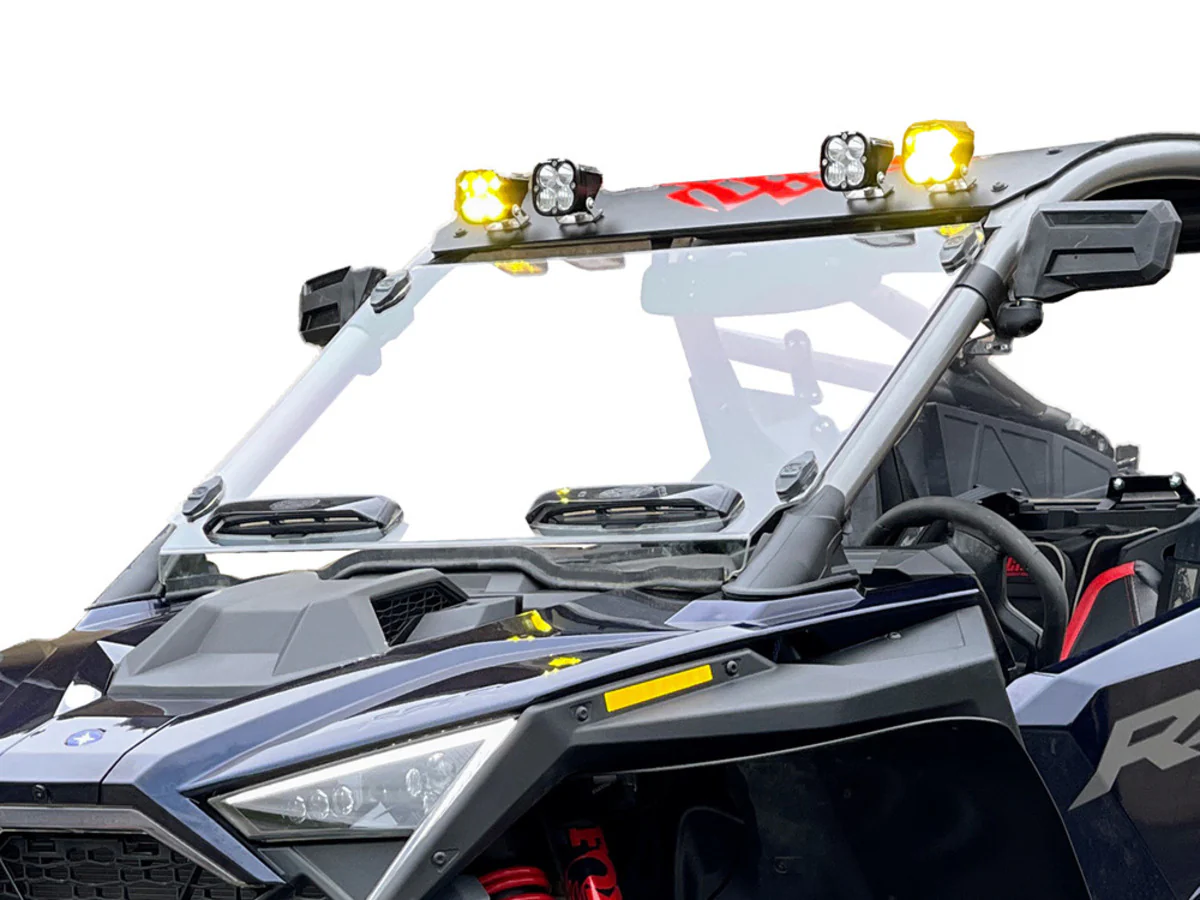 Spike Polaris RZR Pro-R Dual Vented Front Windshield-HC - Image 5